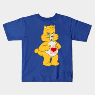 Proud Heart Cat v.1 Kids T-Shirt